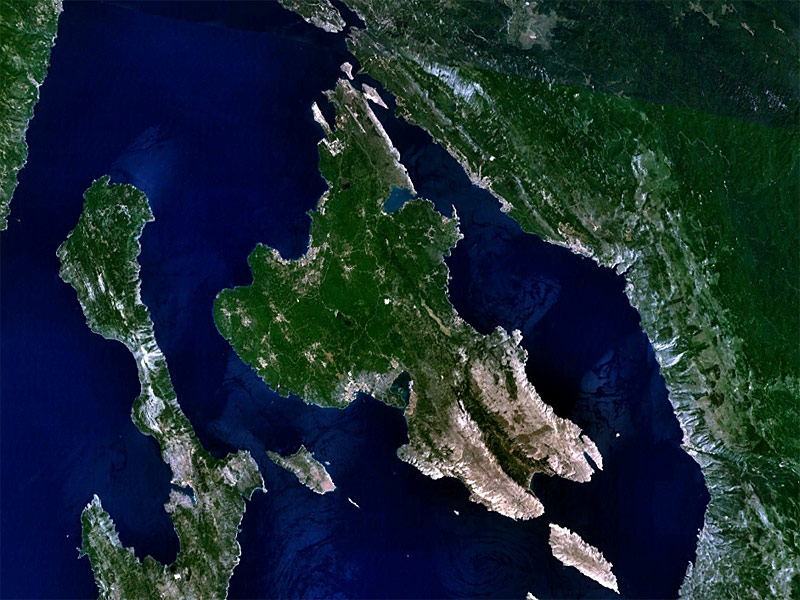 Karta Krka i Cresa